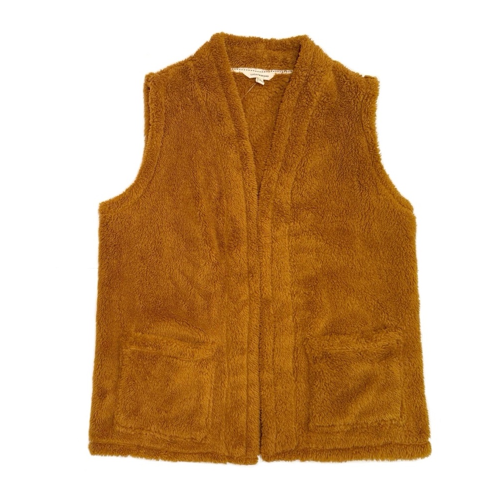 LUCKY BRAND Camel Teddy Vest NWT